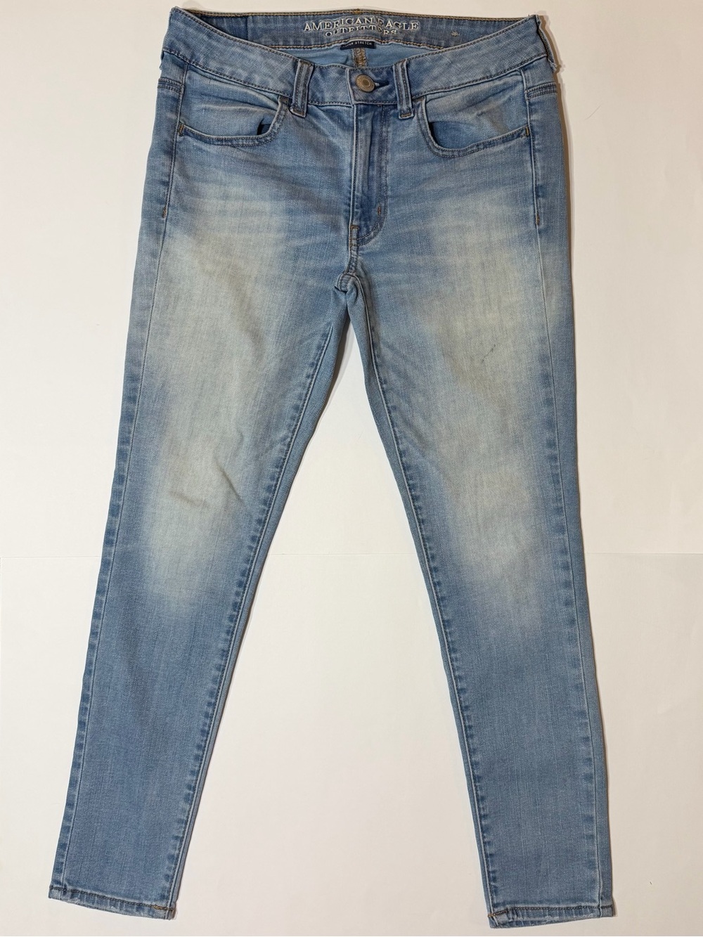 American Eagle Light Wash Denim Skinny Jeans Size Waist 29"